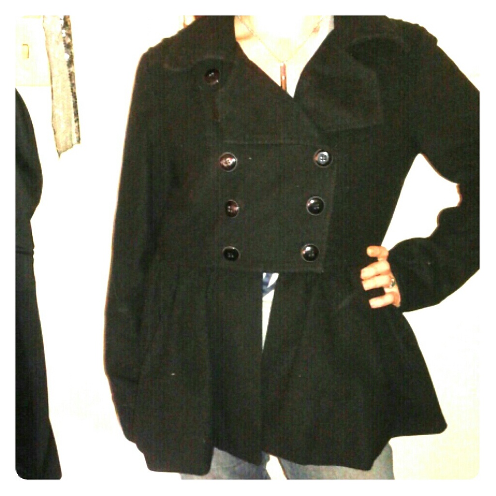 Black pea coat/jacket